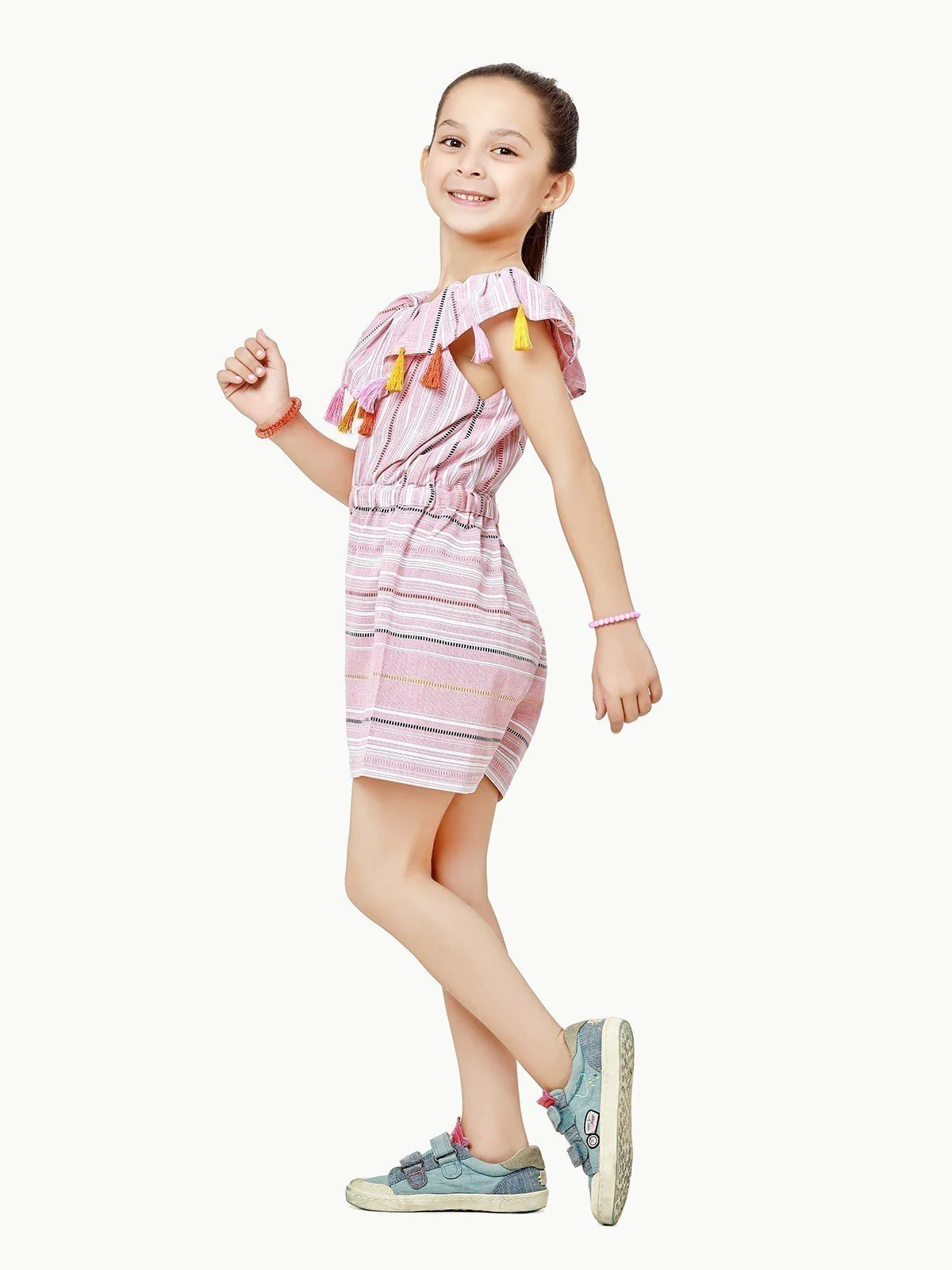 Girl's Light Pink Jumpsuit - EGTJS22-016 - Image 3