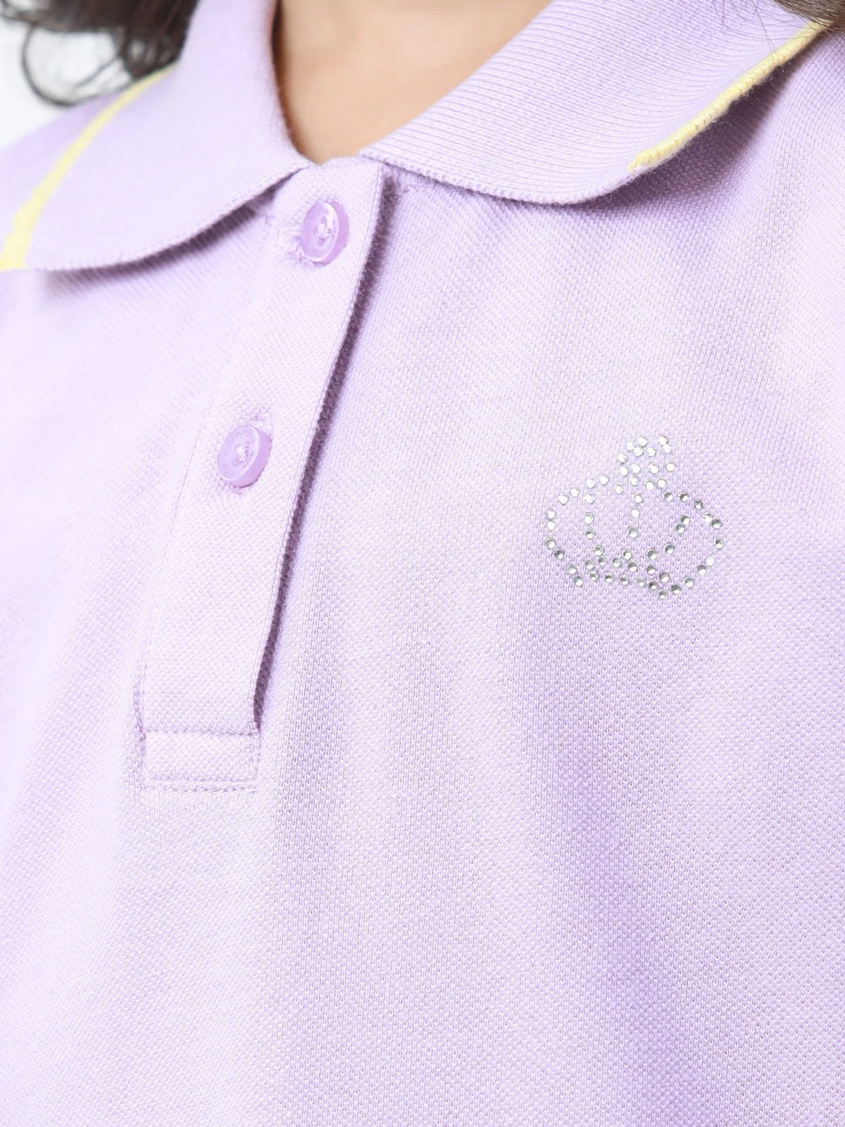 Girl's Light Purple Polo Shirt - EGTPS23-005 - Image 3