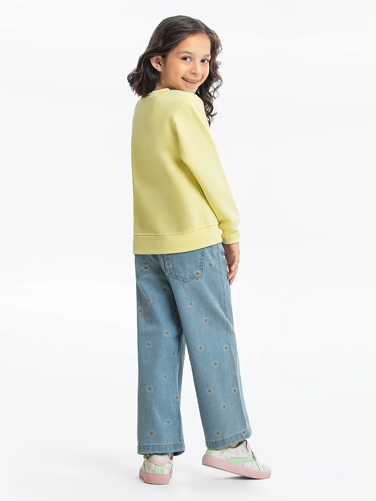 Girl's Light Yellow Sweatshirt - EGTSS23-008 - Image 6