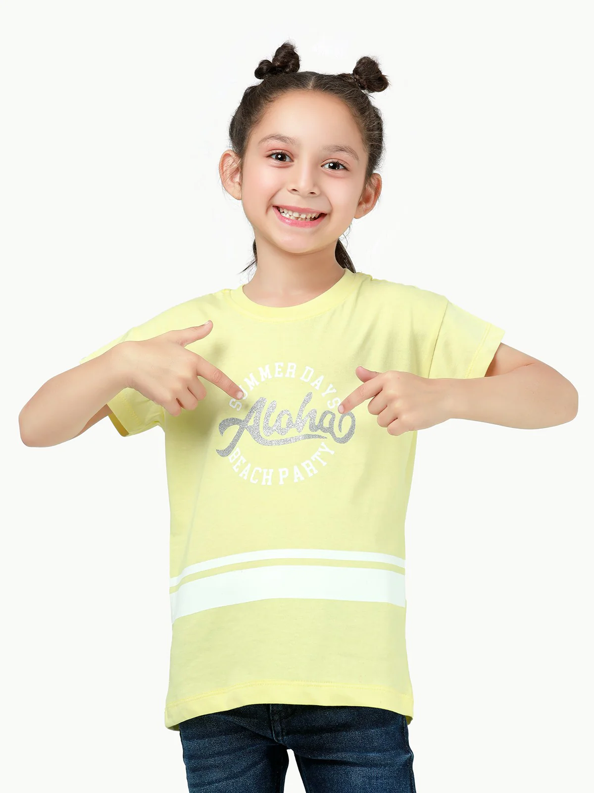 Girl's Light Yellow Top - EGTK23-007 - Image 2
