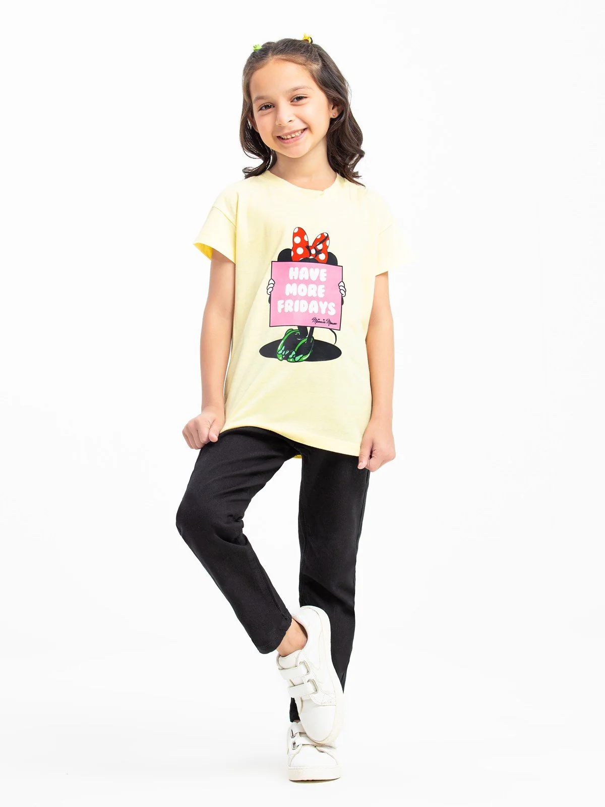 Girl's Light Yellow Top - EGTK23-033