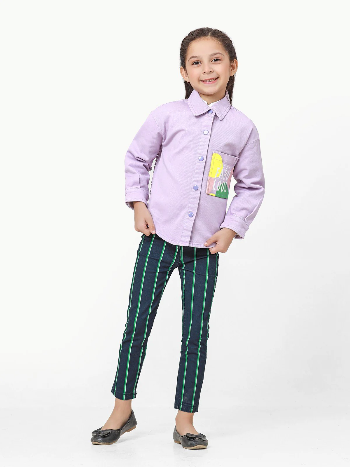 Girl's Lilac Jacket - EGTJD22-003 - Image 2
