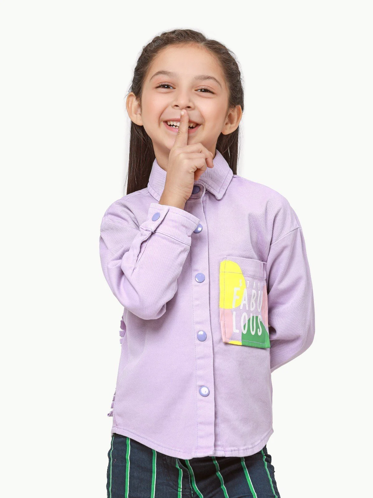 Girl's Lilac Jacket - EGTJD22-003 - Image 3