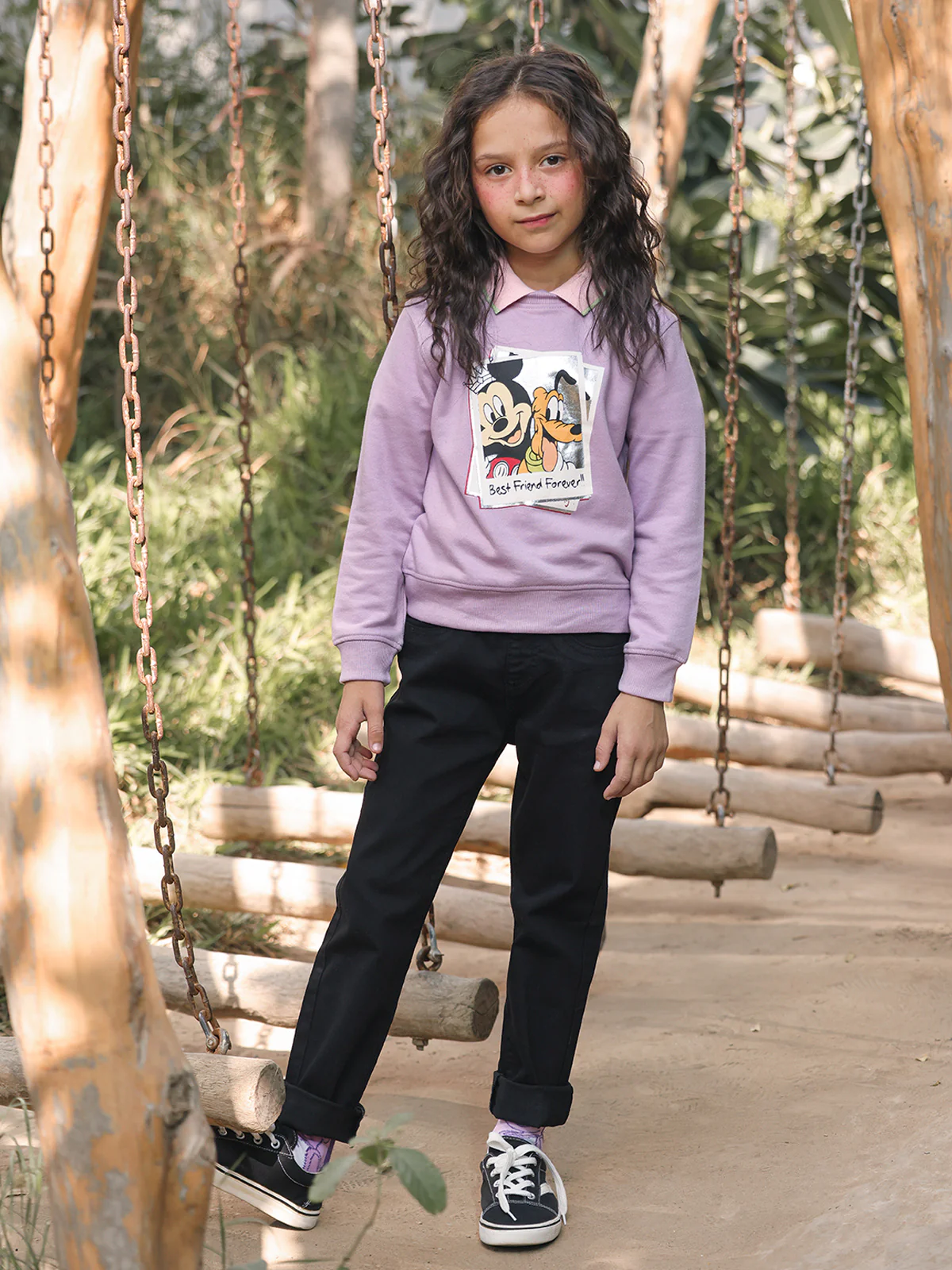 Girl's Lilac Sweatshirt - EGTSS23-005 - Image 2