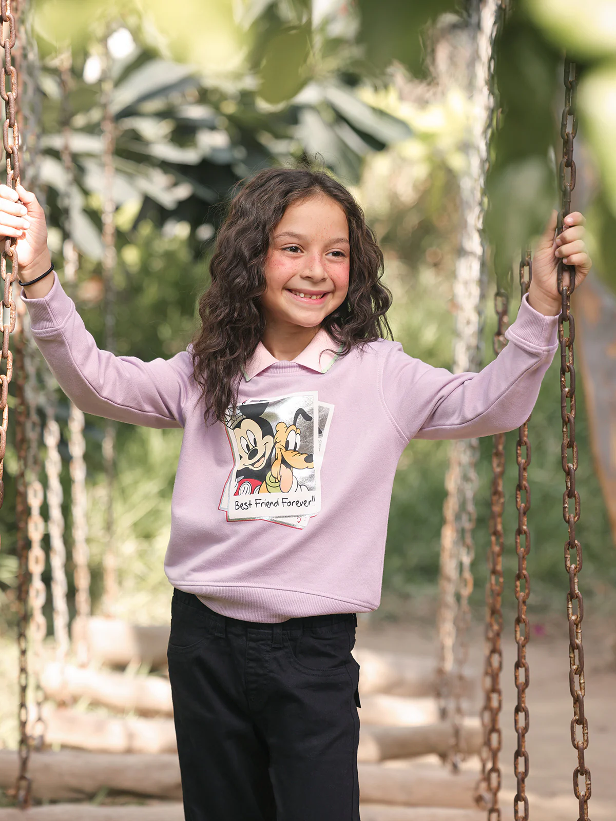 Girl's Lilac Sweatshirt - EGTSS23-005 - Image 3