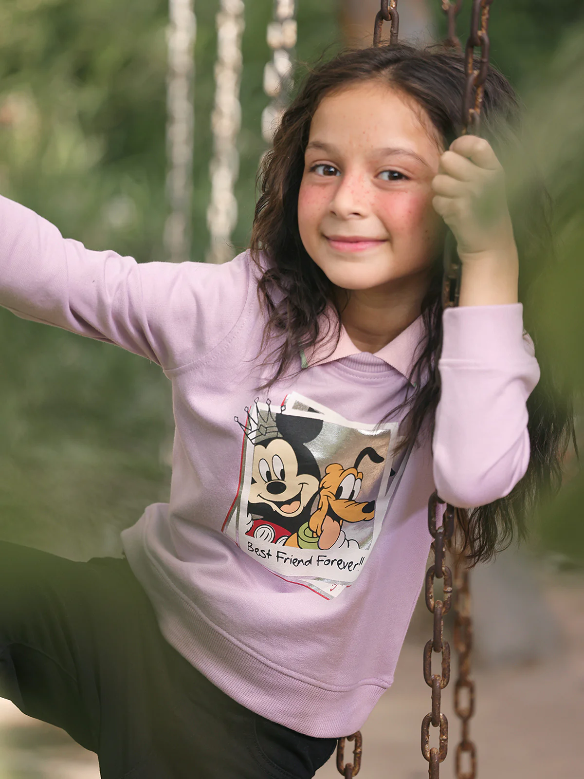 Girl's Lilac Sweatshirt - EGTSS23-005 - Image 4