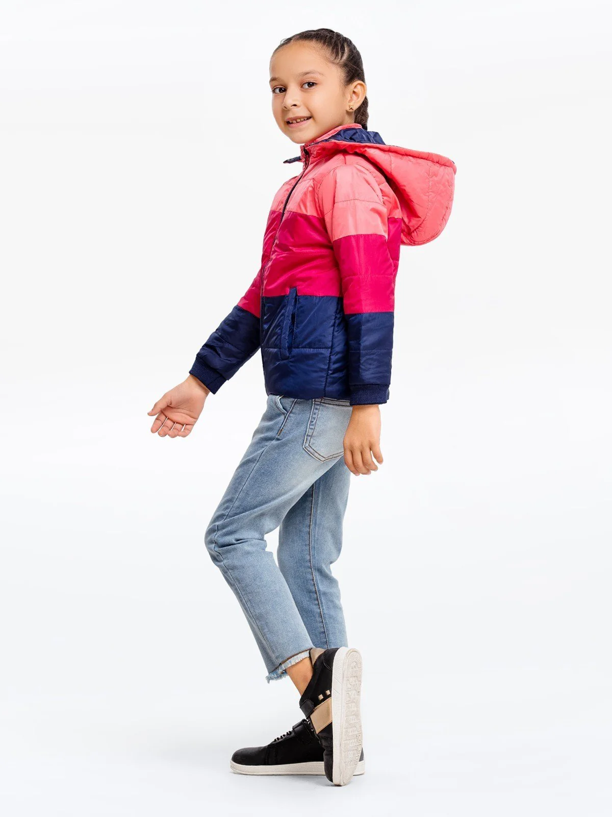 Girl's Lt-Blue & Pink Jacket - EGTJP22-002 - Image 3