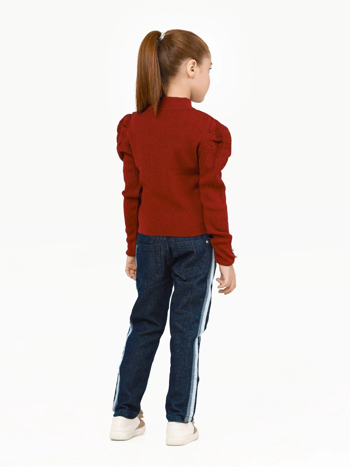 Girl's Magenta Sweater - EGTSWT22-002 - Image 5