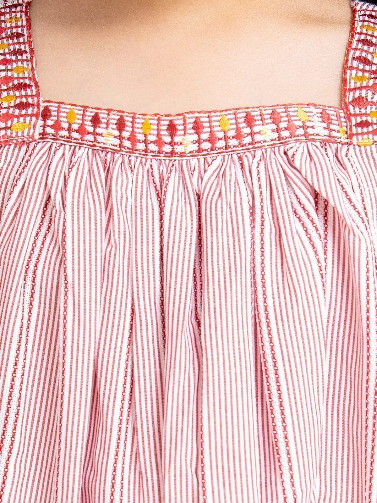 Girl's Maroon & White Co-Ord Sets - EGTCS23-011 - Image 3
