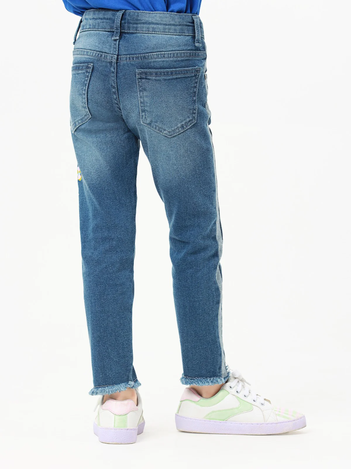 Girl's Mid Blue Pant - EGBPD23-004 - Image 6