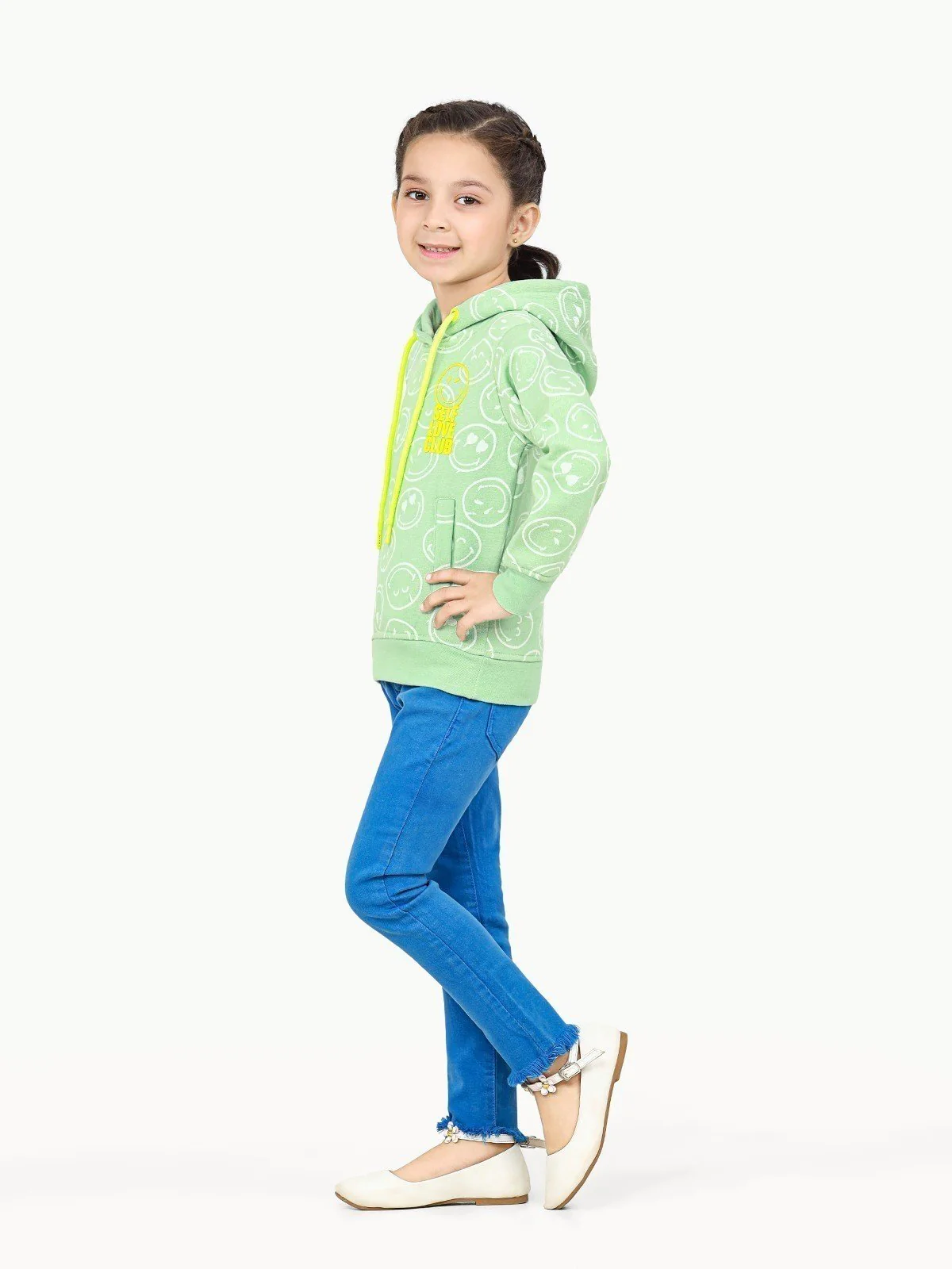 Girl's Mint Green Hoodie - EGTH22-005 - Image 2
