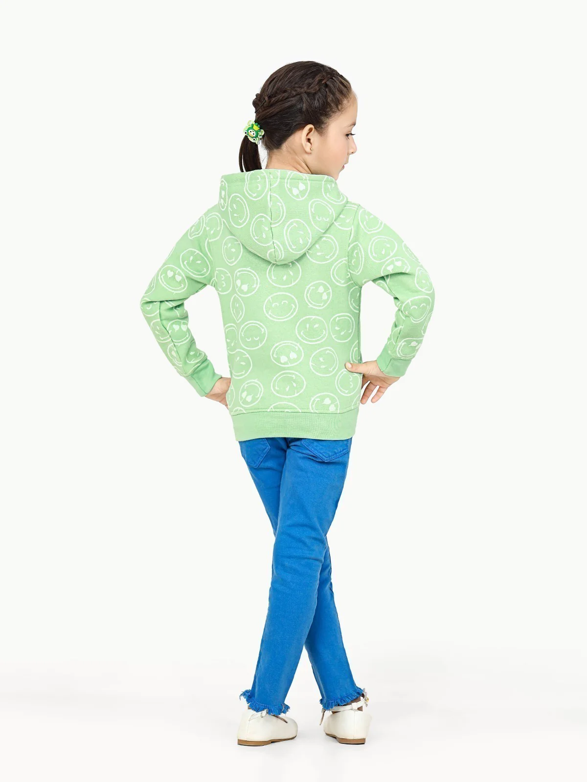Girl's Mint Green Hoodie - EGTH22-005 - Image 4