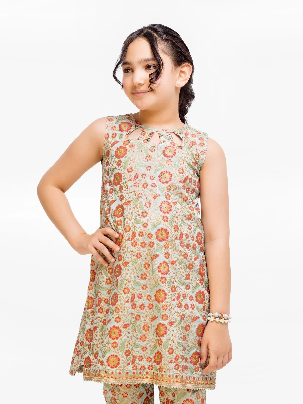 Girl's Cotton Silk Co-ord Set - EGTKP23-70713ST - Image 2