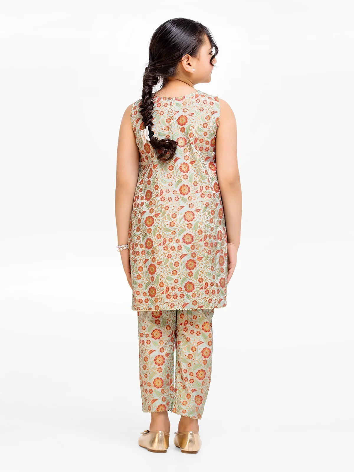 Girl's Cotton Silk Co-ord Set - EGTKP23-70713ST - Image 6