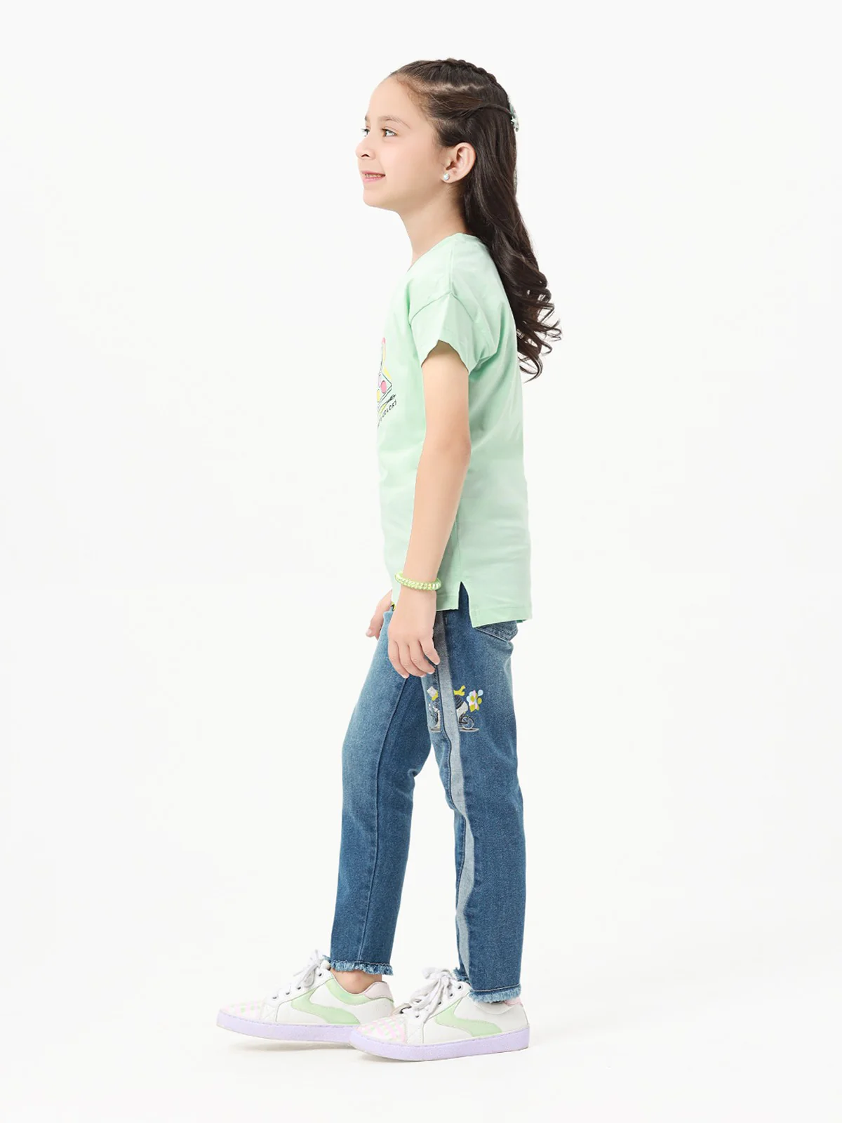 Girl's Mist Green Top - EGTK23-009 - Image 2