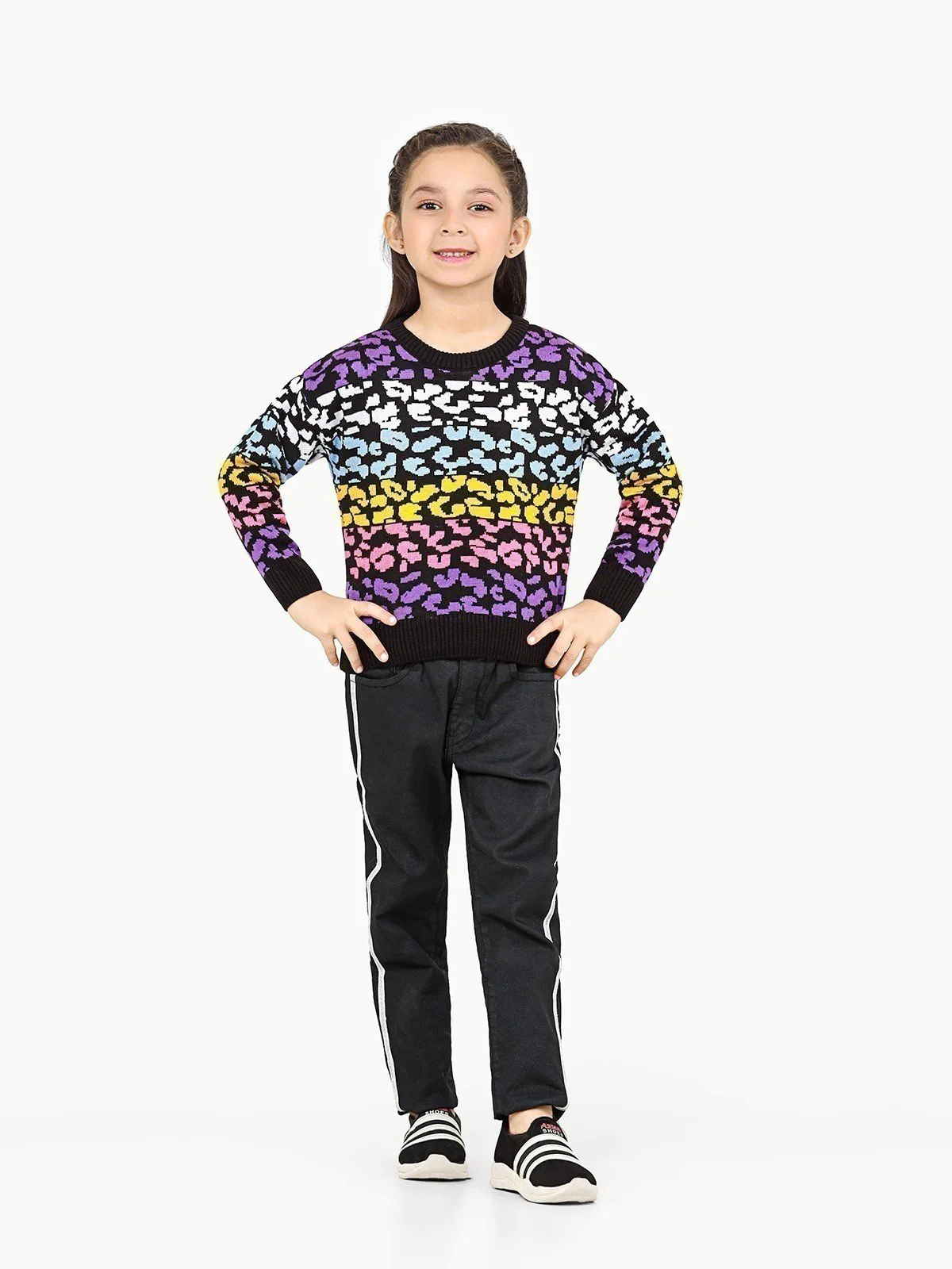 Girl's Multi Sweater - EGTSWT22-005 - Image 2