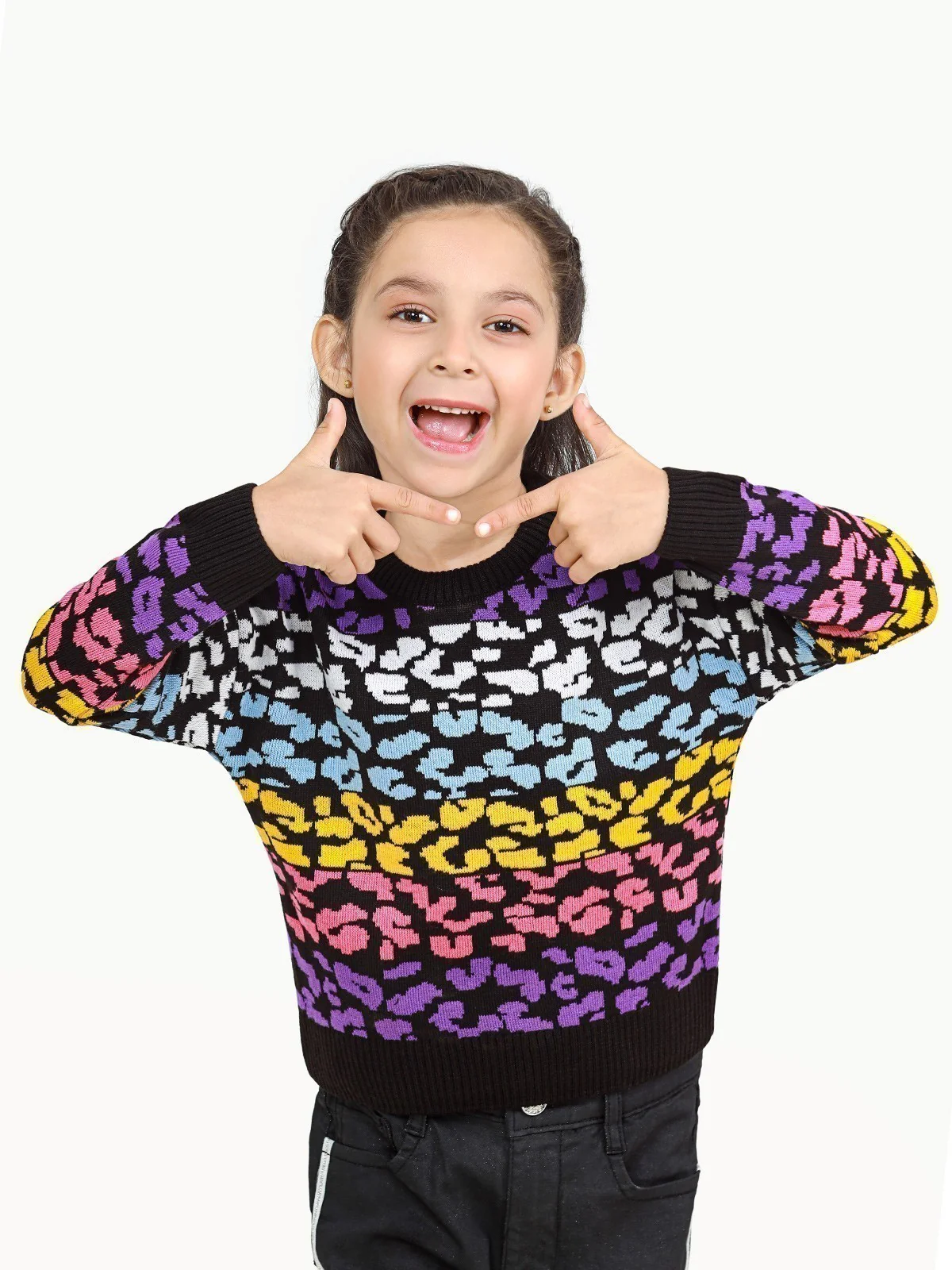 Girl's Multi Sweater - EGTSWT22-005 - Image 4