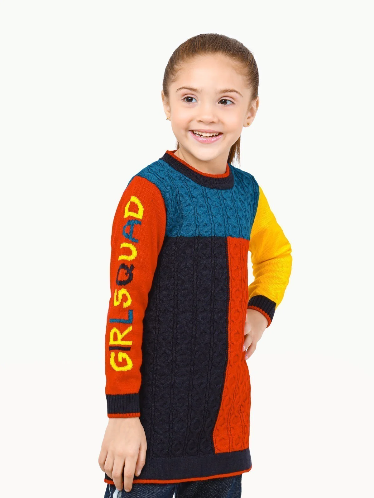Girl's Multi Sweater Frock - EGTSF22-006 - Image 3