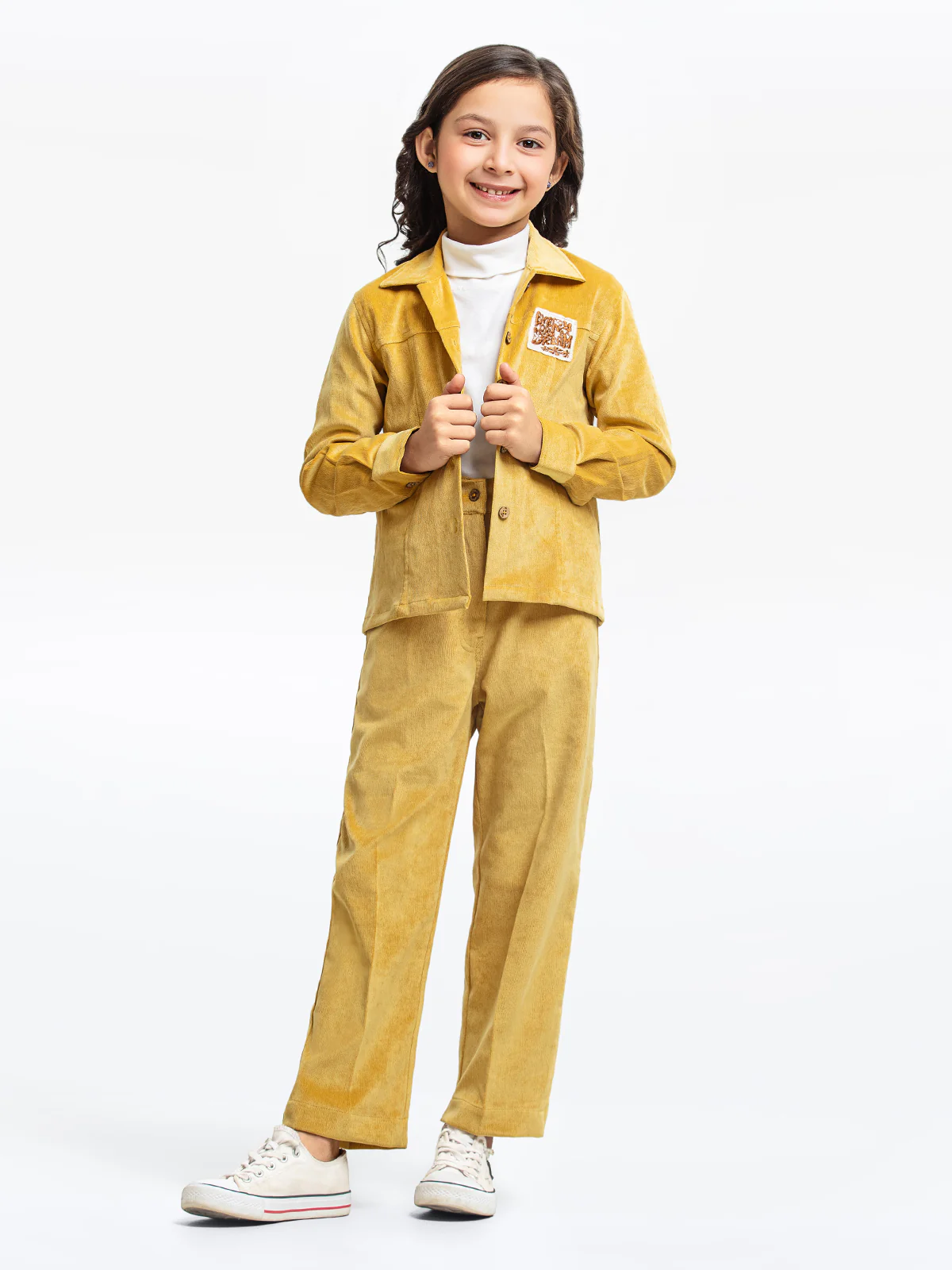 Girl's Mustard Jacket & Trouser - EGTJ2P23-003 - Image 3
