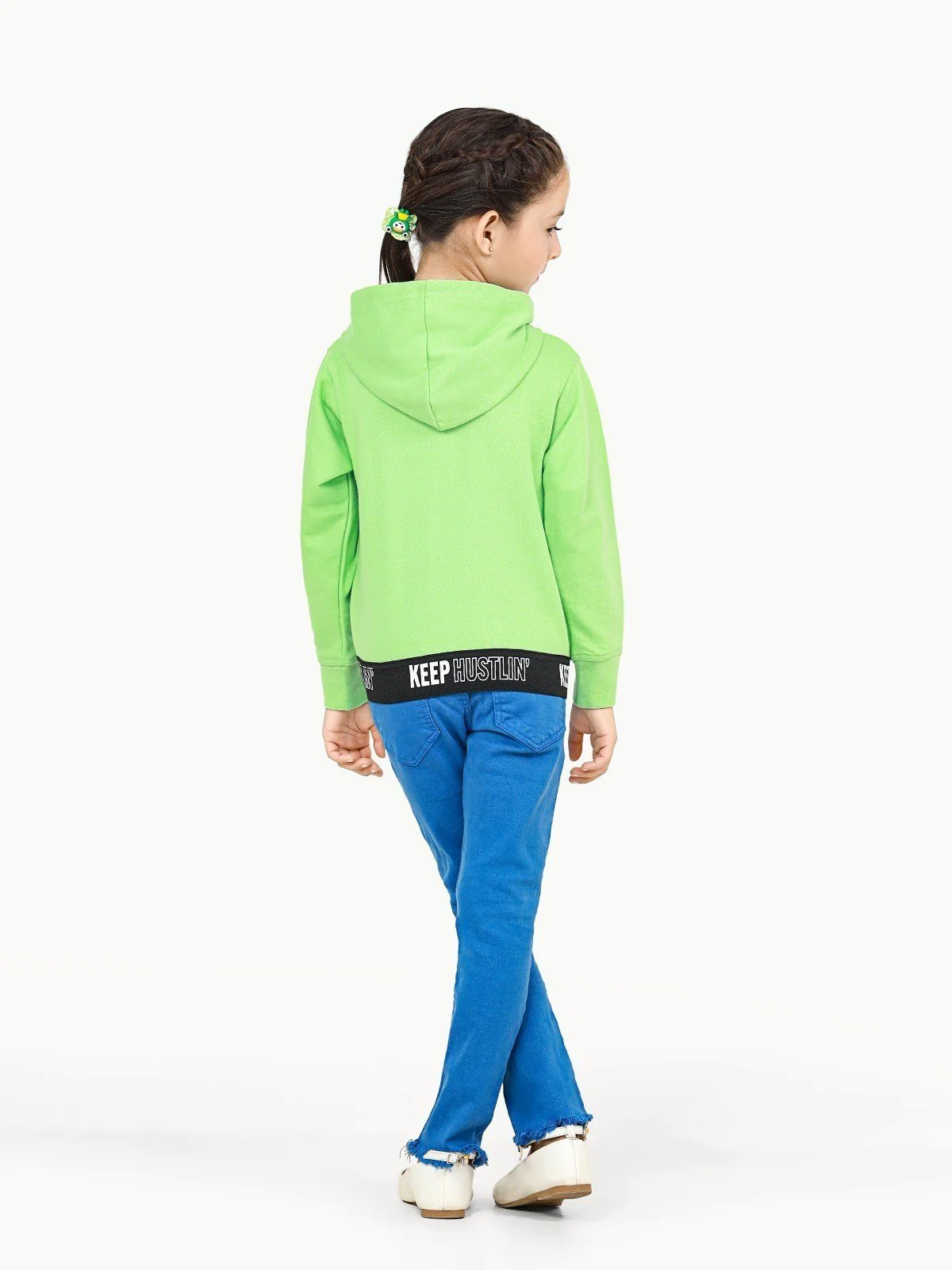 Girl's Neon Green Hoodie - EGTH22-001 - Image 5