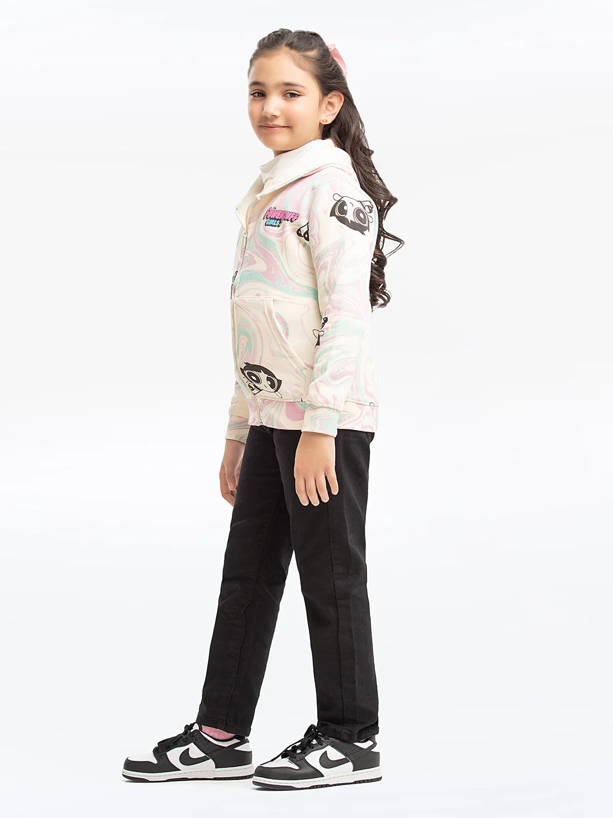 Girl's Off White Hoodie - EGTH23-001 - Image 3