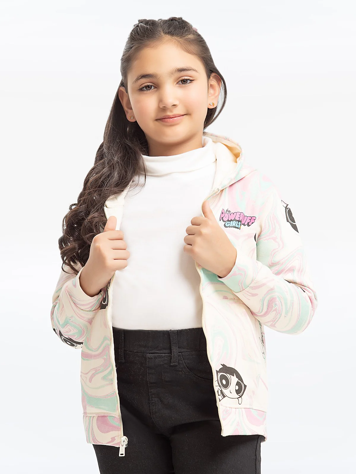 Girl's Off White Hoodie - EGTH23-001 - Image 4
