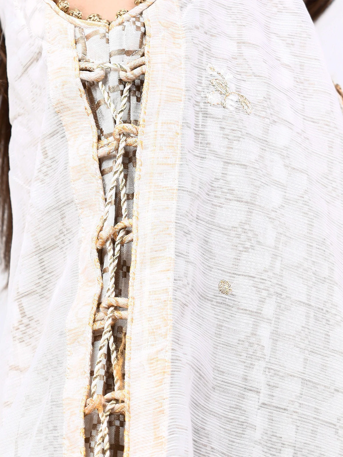 Girl's Off White Pishwas - EGTP22-22187 - Image 5
