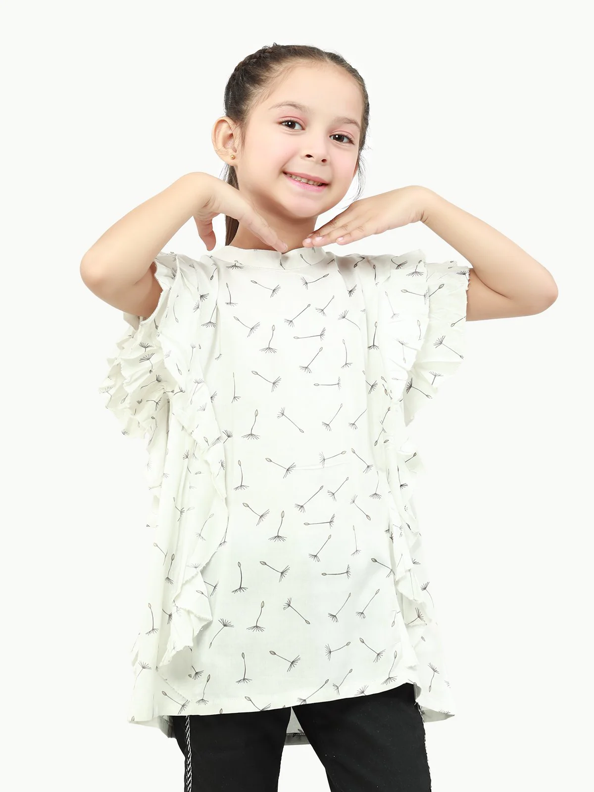 Girl's Off White Top - EGTW22-007 - Image 2