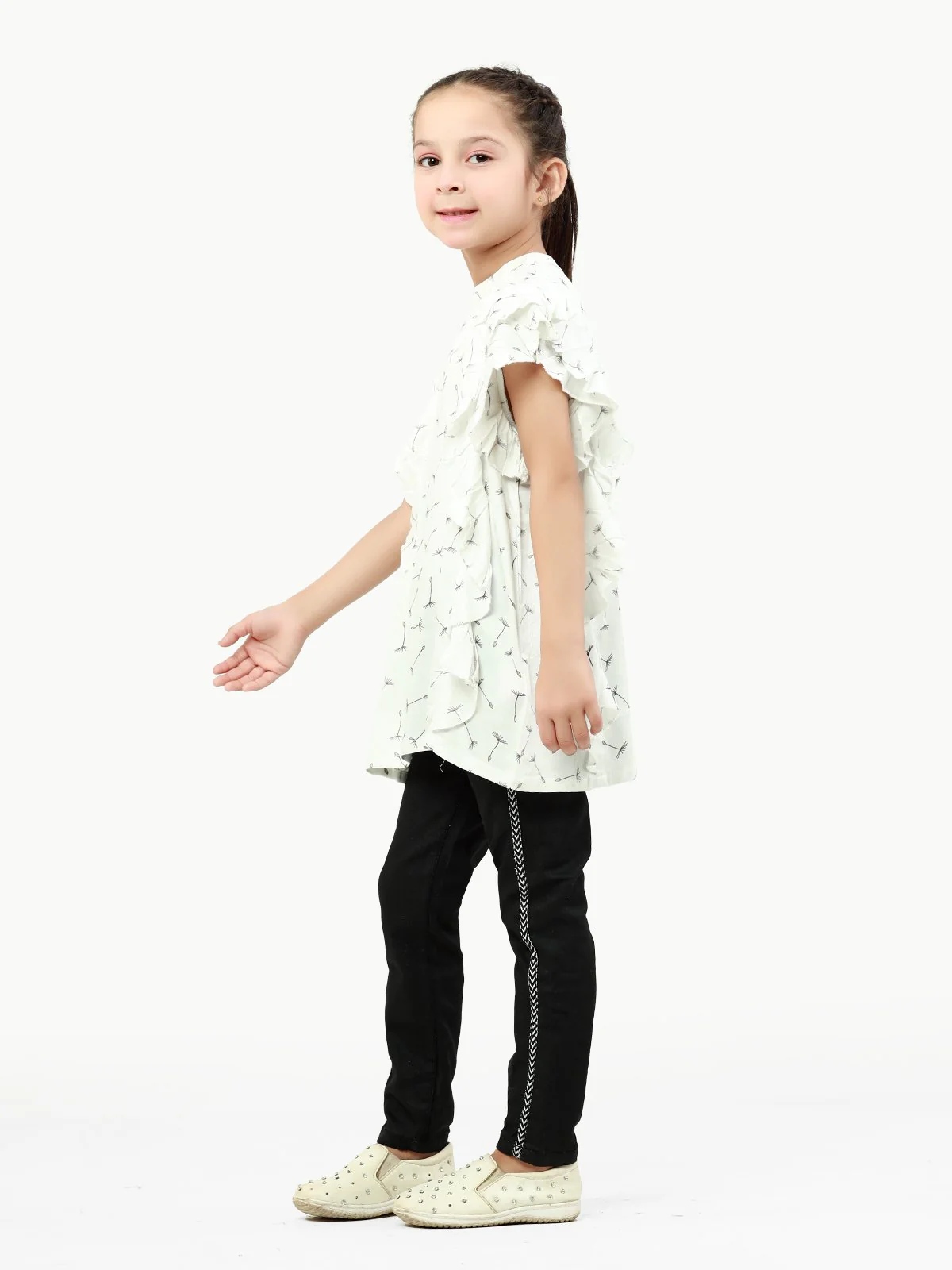 Girl's Off White Top - EGTW22-007 - Image 4