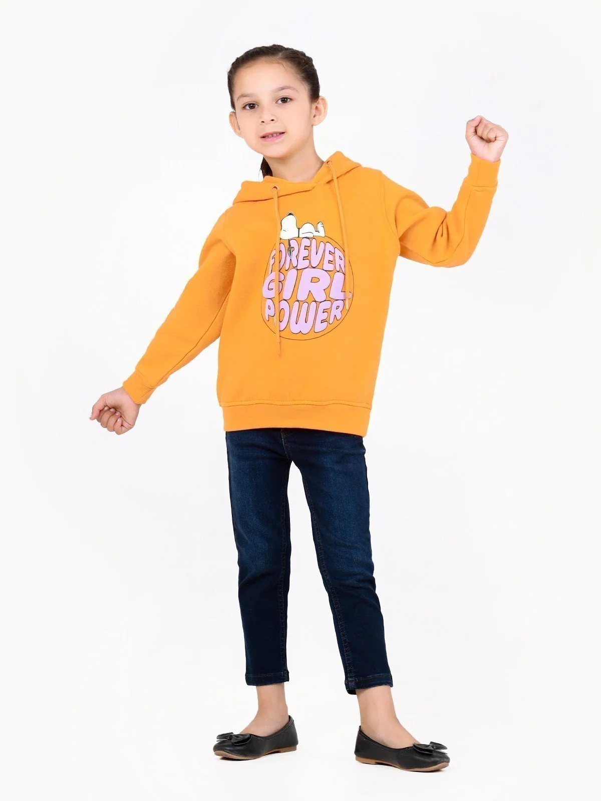 Girl's Orange Hoodie - EGTH22-009 - Image 2