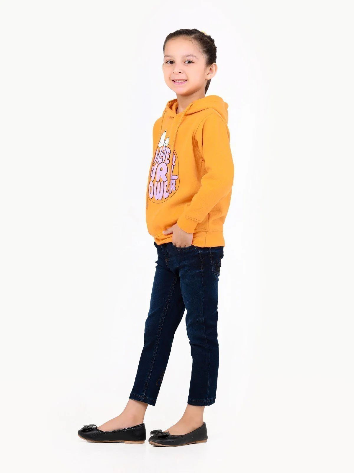 Girl's Orange Hoodie - EGTH22-009 - Image 3