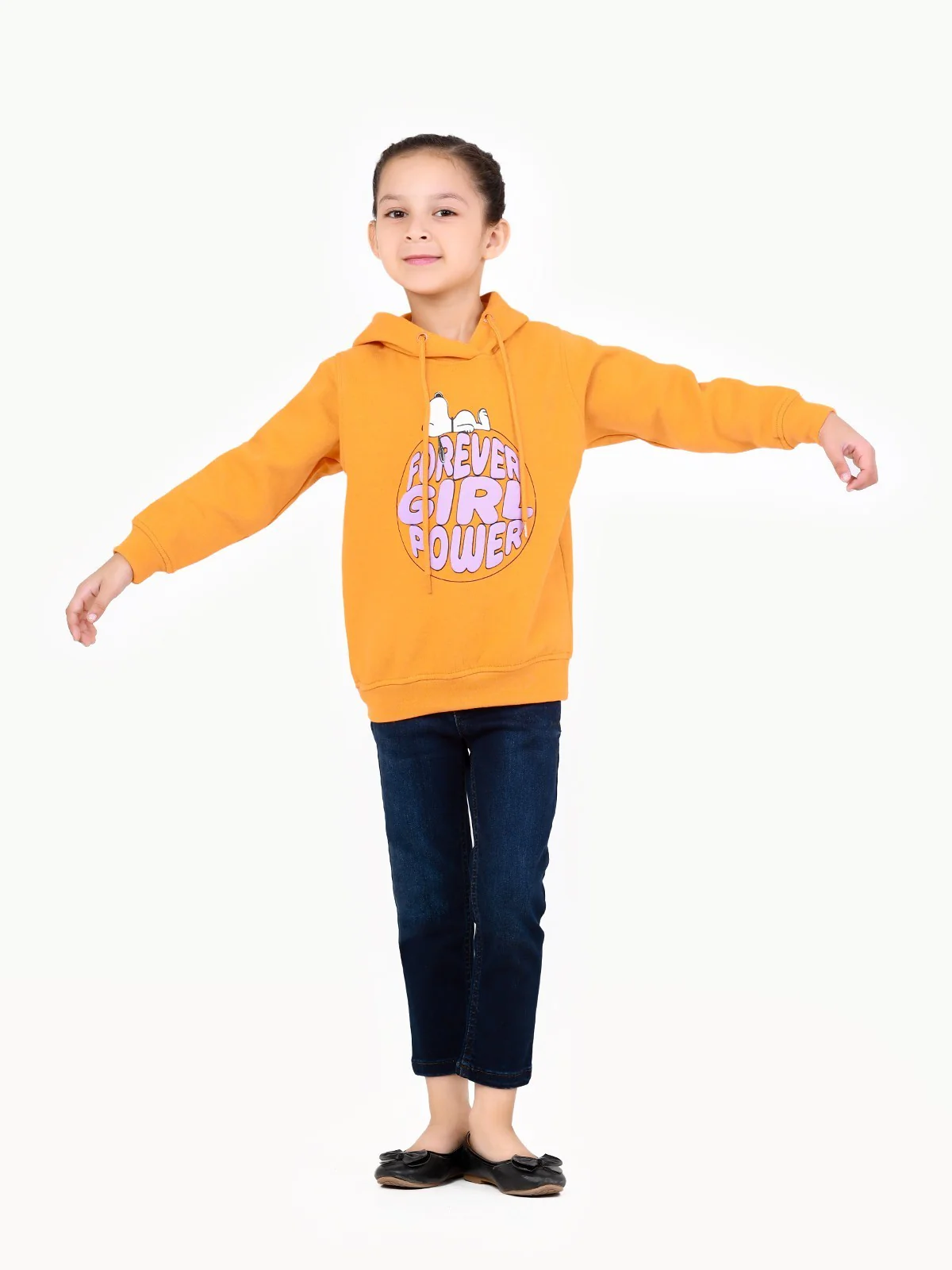 Girl's Orange Hoodie - EGTH22-009 - Image 4