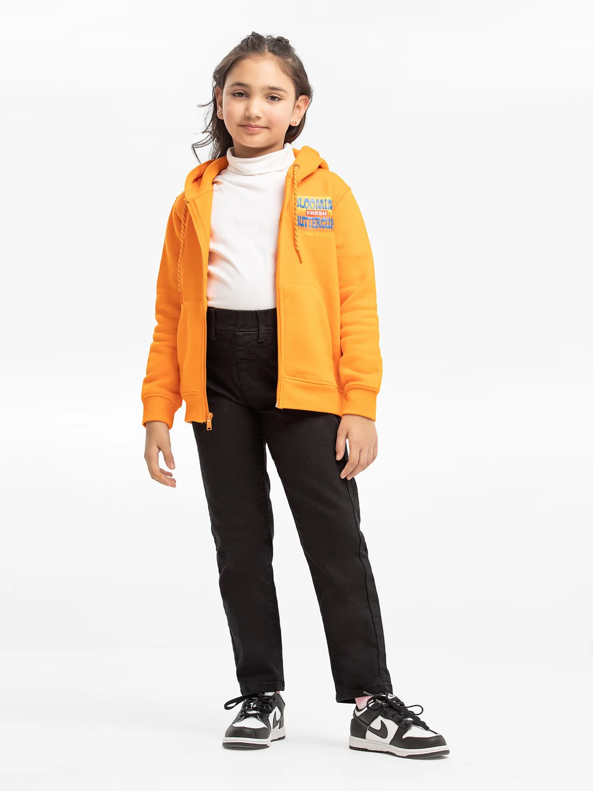 Girl's Orange Hoodie - EGTH23-003 - Image 2