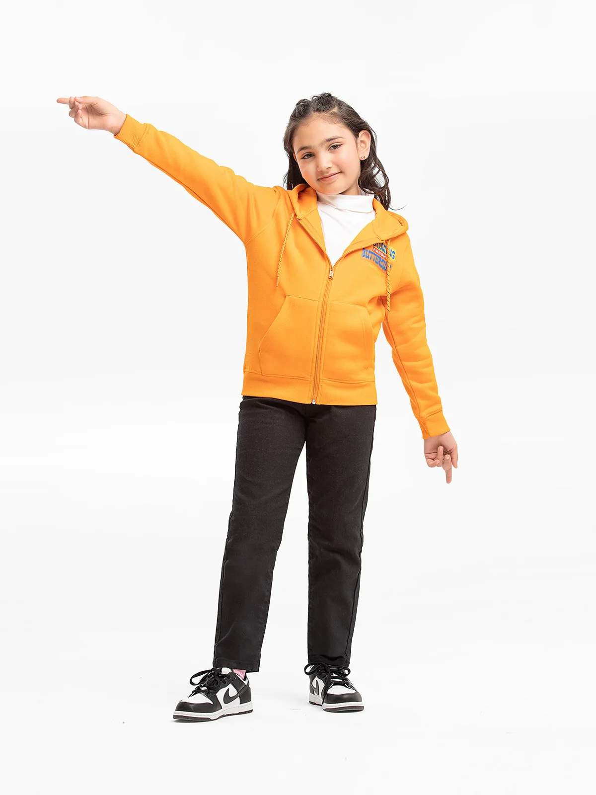 Girl's Orange Hoodie - EGTH23-003 - Image 3