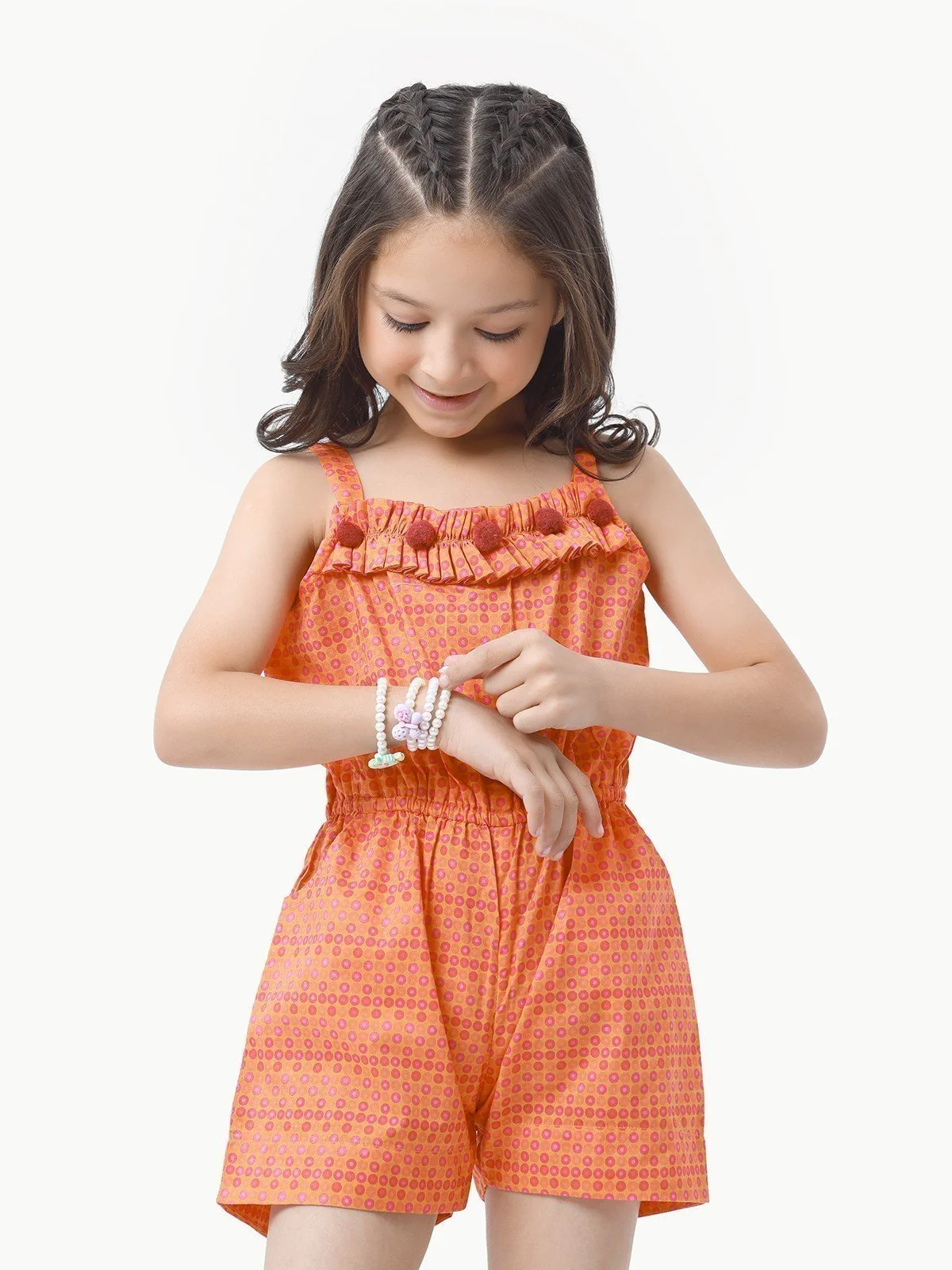 Girl's Orange Jumpsuit - EGTJSW22-023 - Image 2