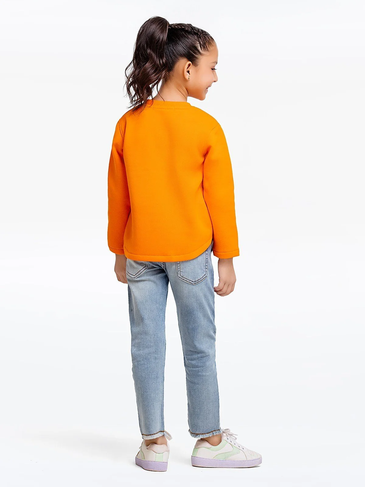 Girl's Orange Sweatshirt - EGTSS22-003 - Image 6