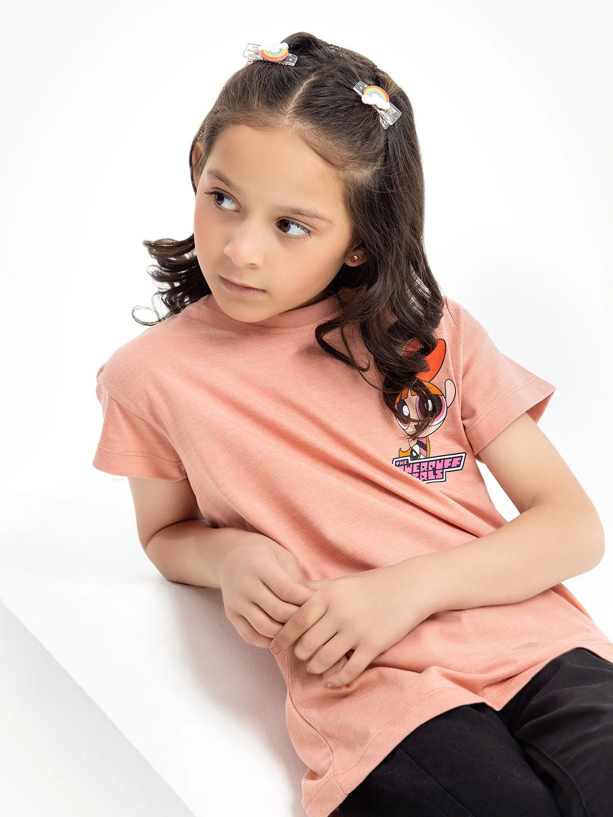Girl's Peach Top - EGTK23-032 - Image 2