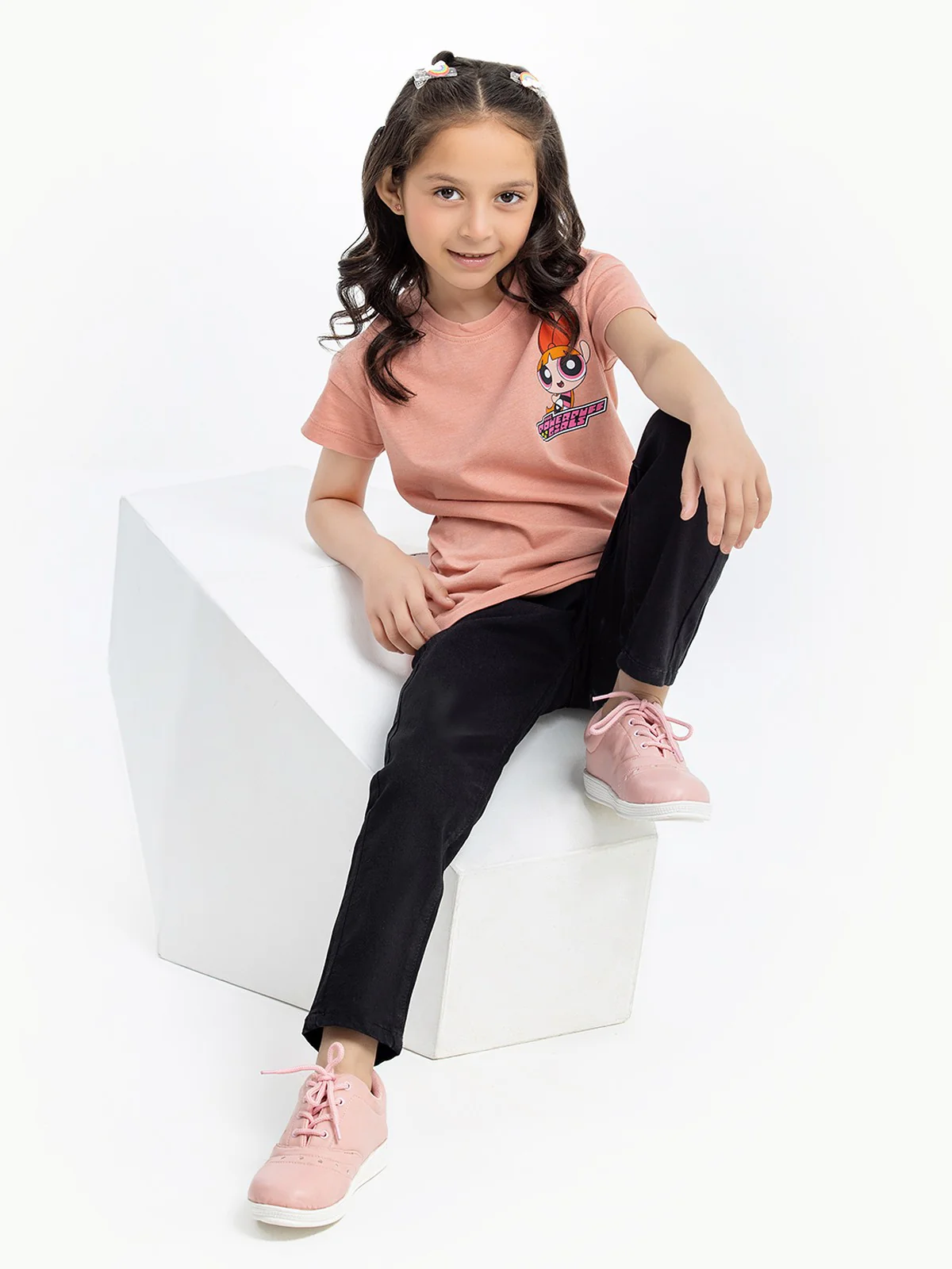 Girl's Peach Top - EGTK23-032 - Image 3