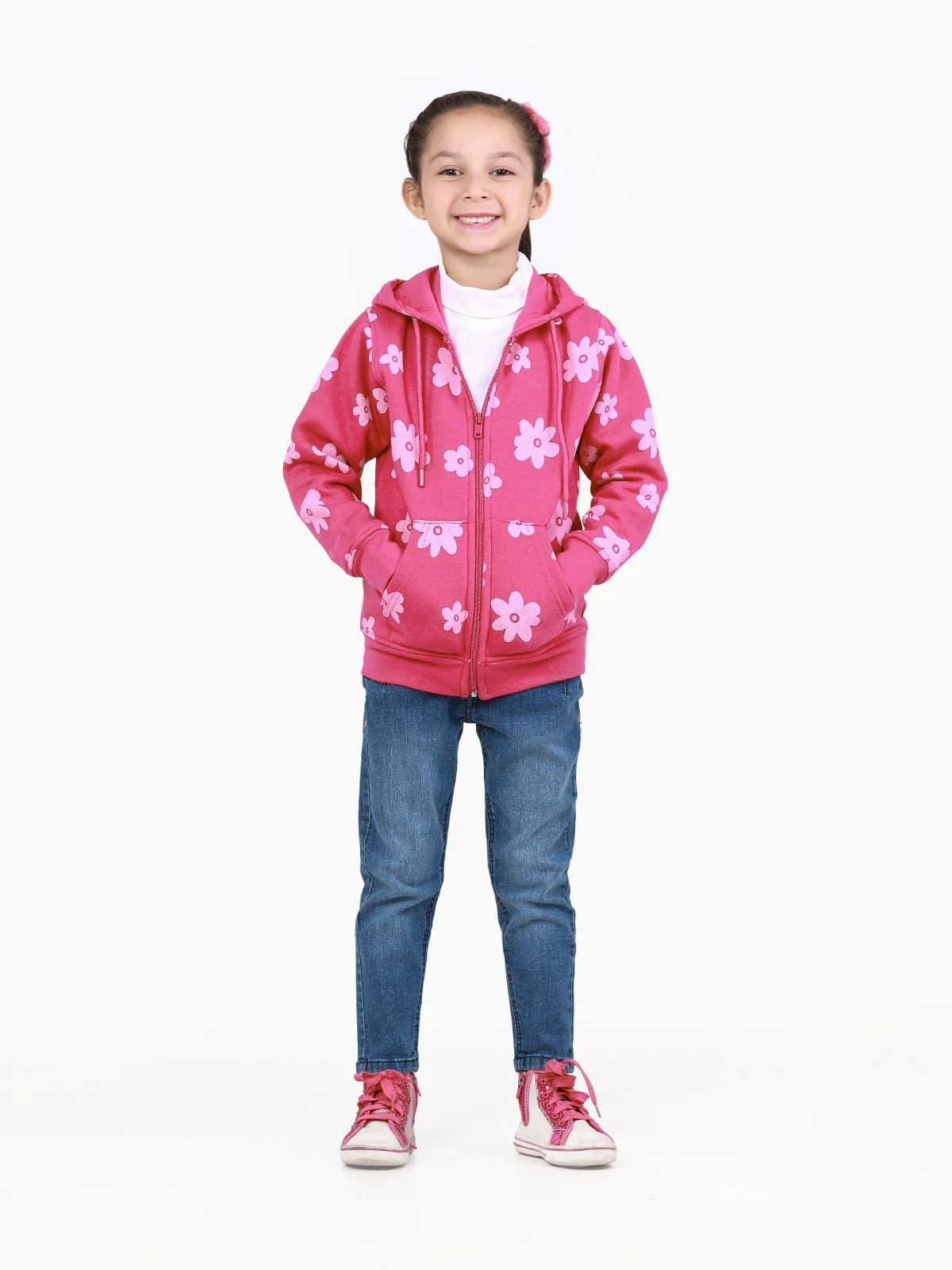 Girl's Pink Hoodie - EGTH22-004