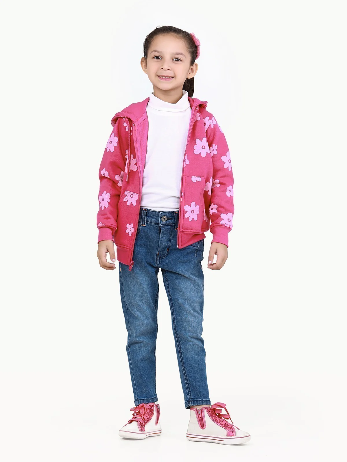 Girl's Pink Hoodie - EGTH22-004 - Image 2