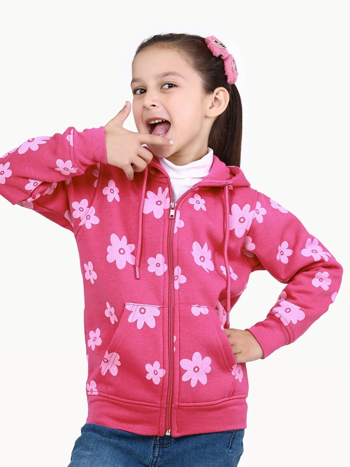 Girl's Pink Hoodie - EGTH22-004 - Image 3