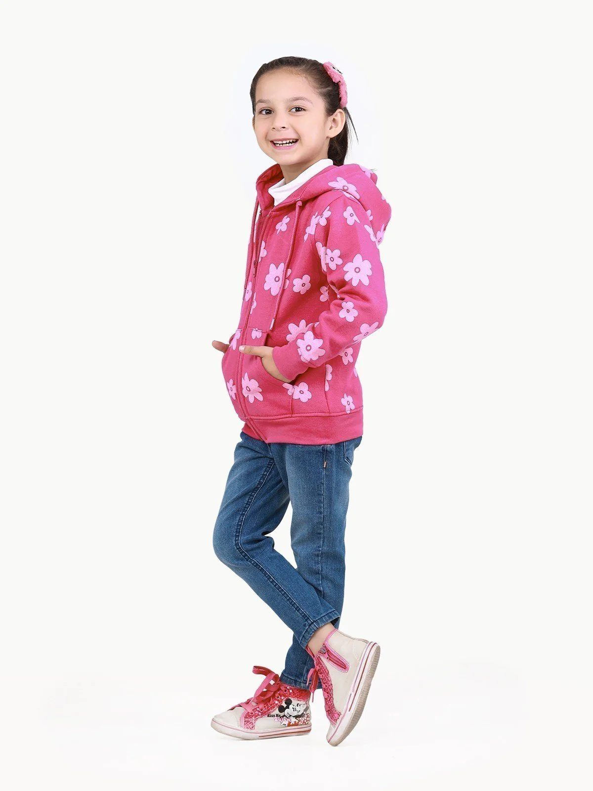Girl's Pink Hoodie - EGTH22-004 - Image 4