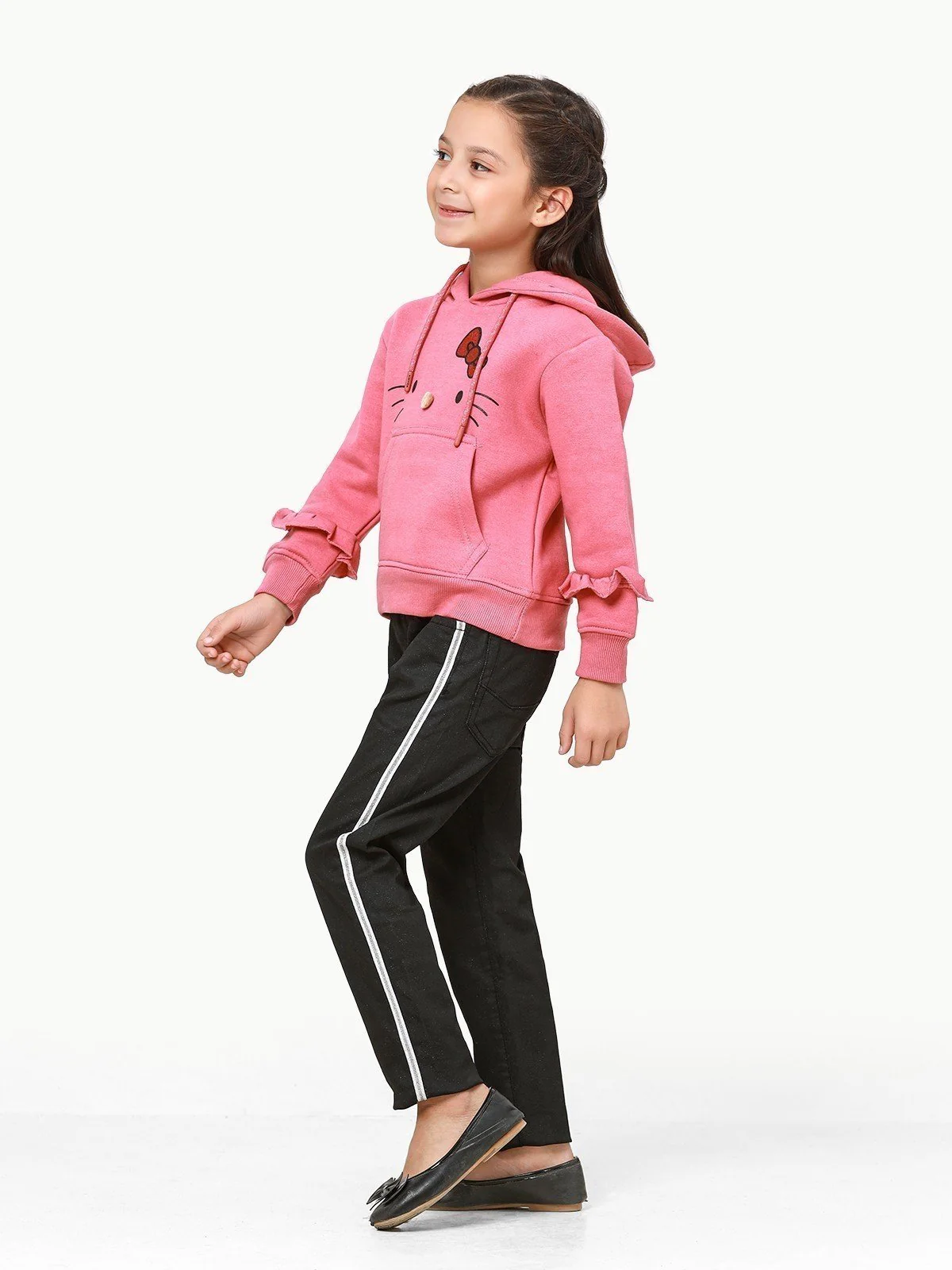 Girl's Pink Hoodie - EGTH22-014 - Image 4