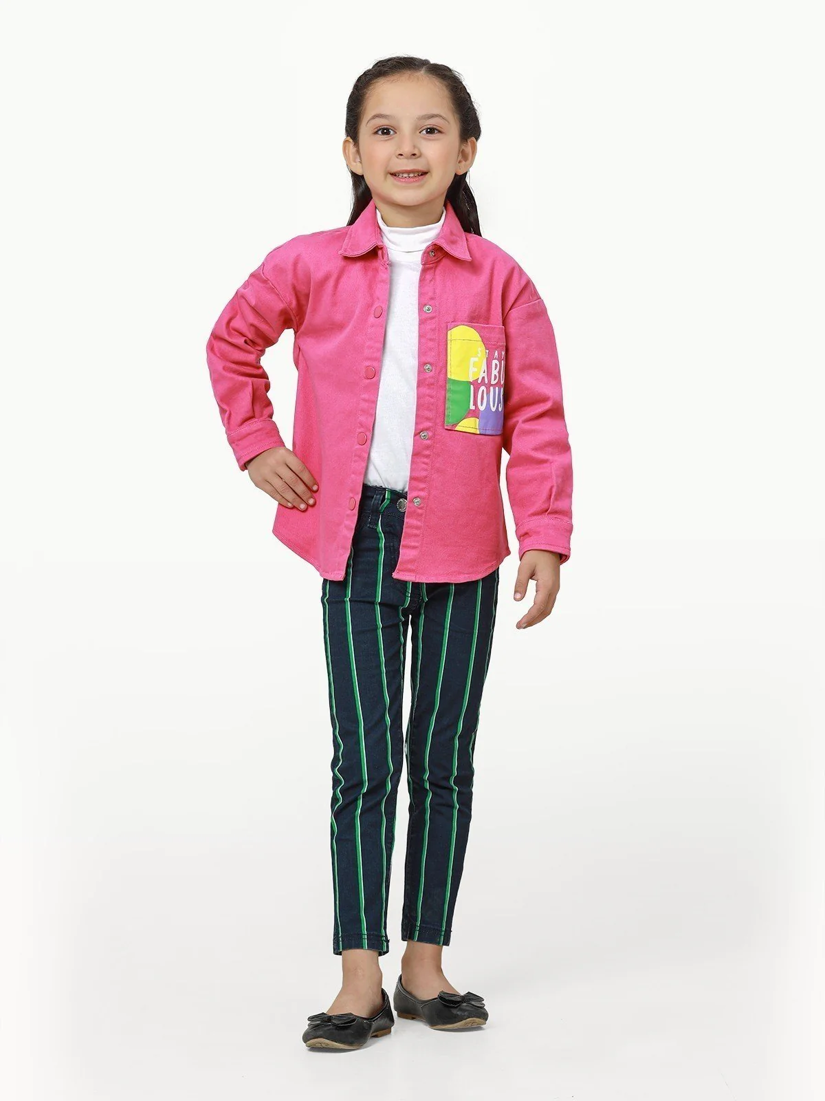 Girl's Pink Jacket - EGTJD22-002 - Image 2