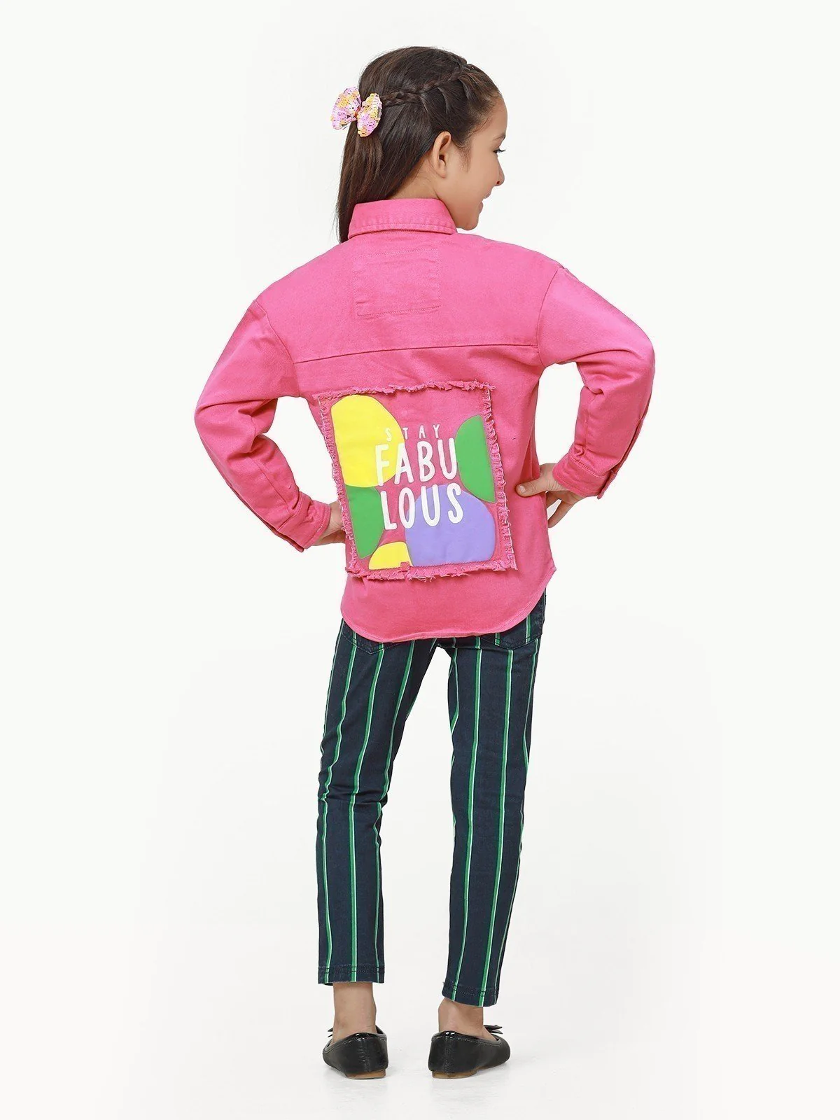 Girl's Pink Jacket - EGTJD22-002 - Image 6