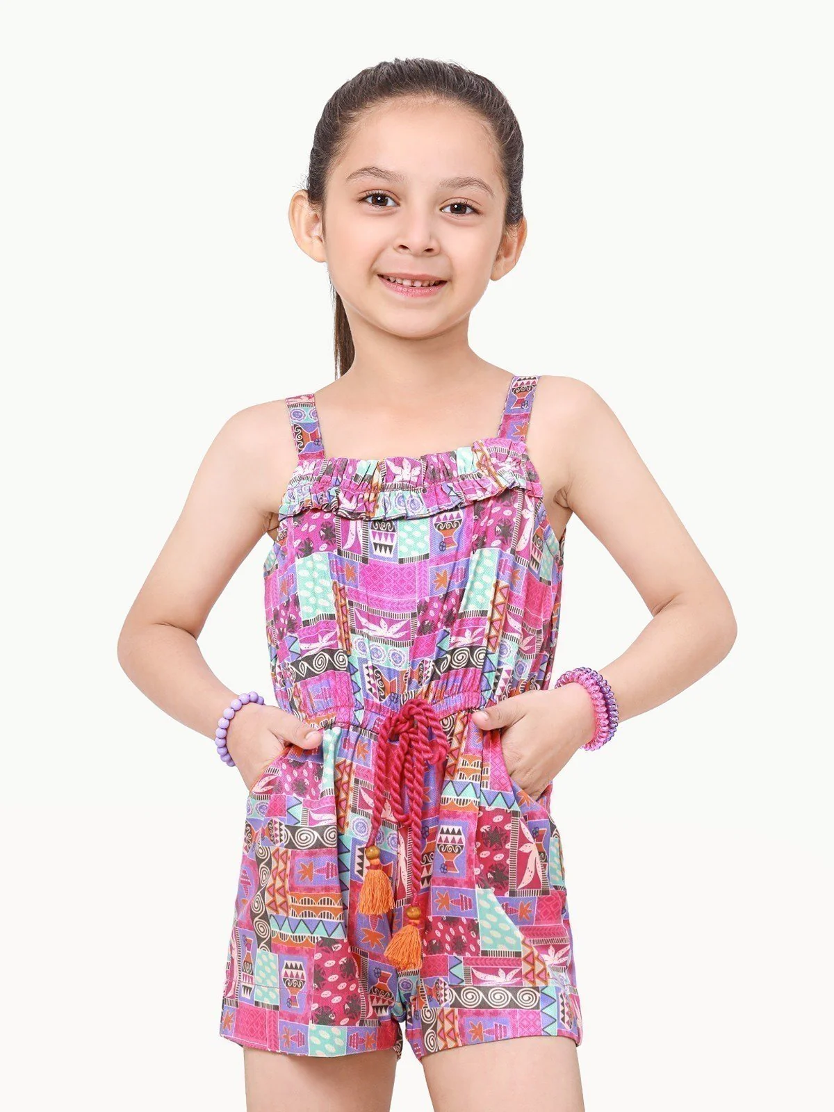 Girl's Pink Jumpsuit - EGTJSW22-017 - Image 2