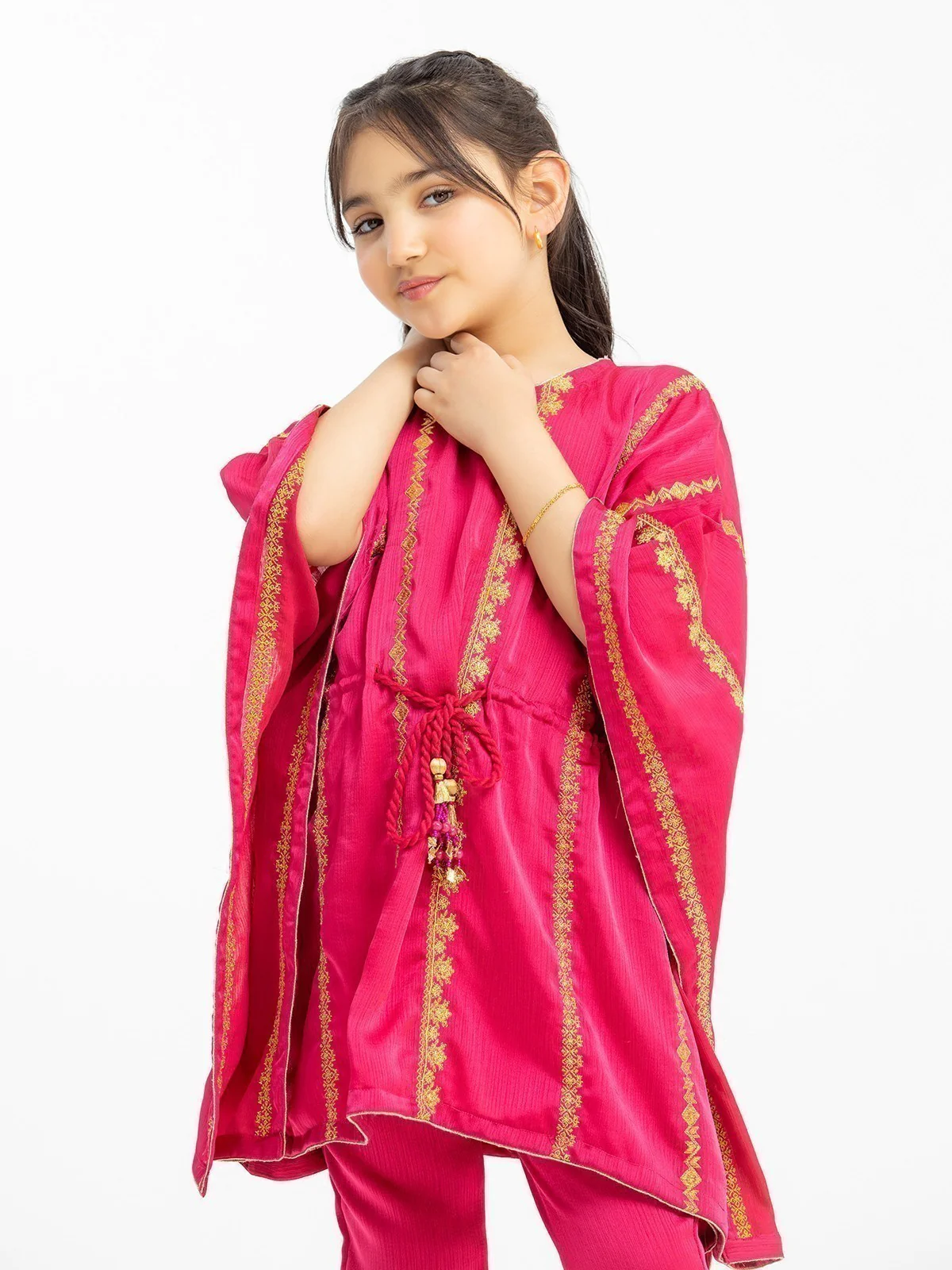 Girl's Pink Pishwas - EGTP23-22210ST - Image 2