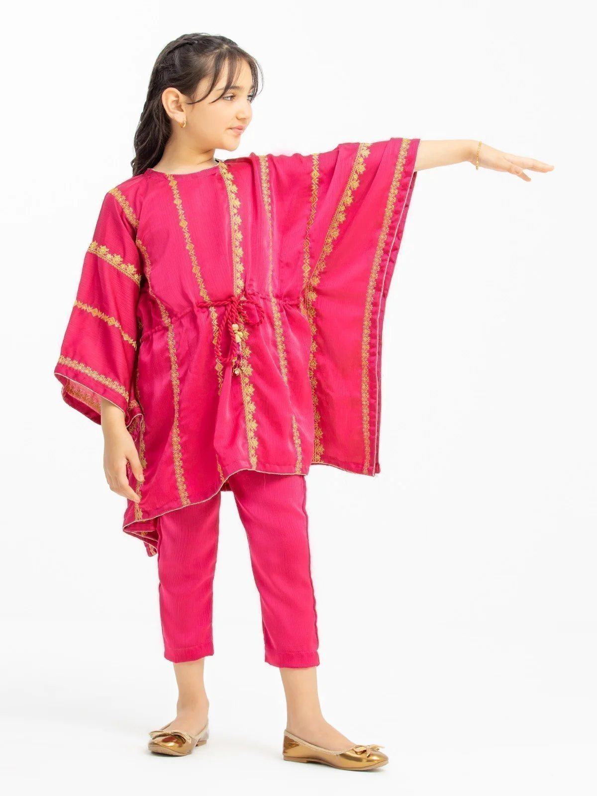 Girl's Pink Pishwas - EGTP23-22210ST - Image 3