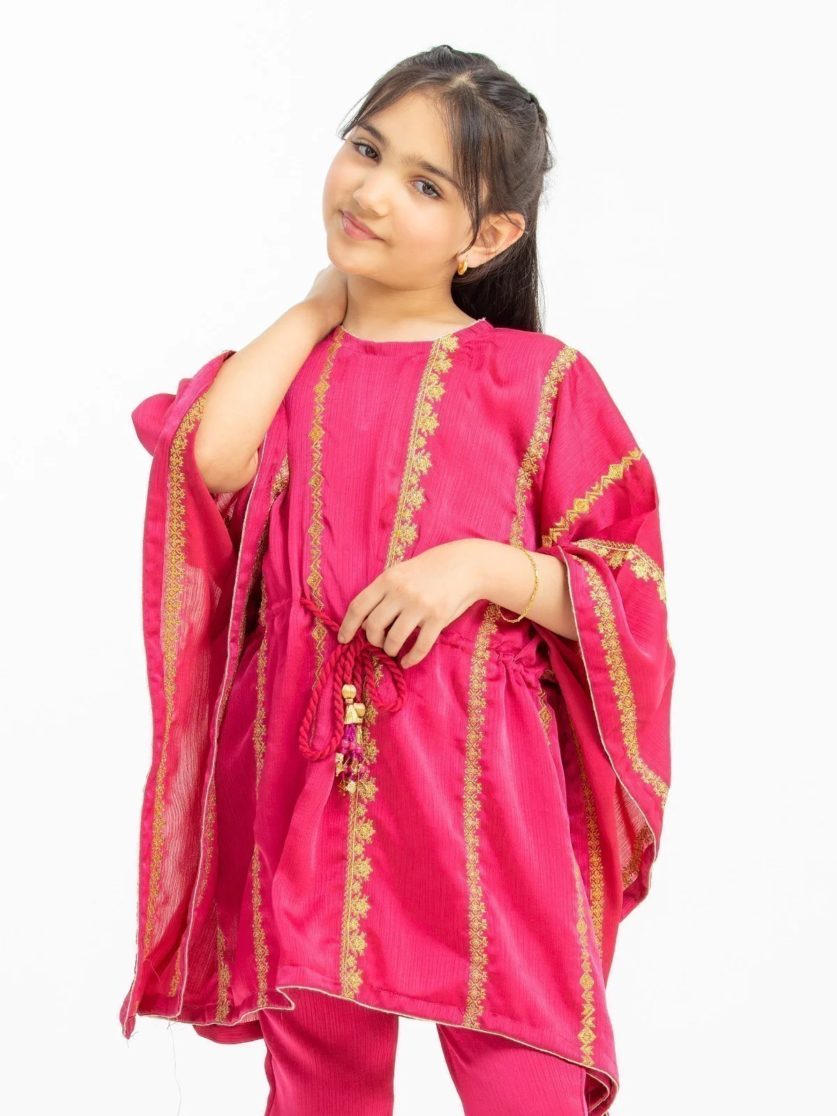Girl's Pink Pishwas - EGTP23-22210ST - Image 4