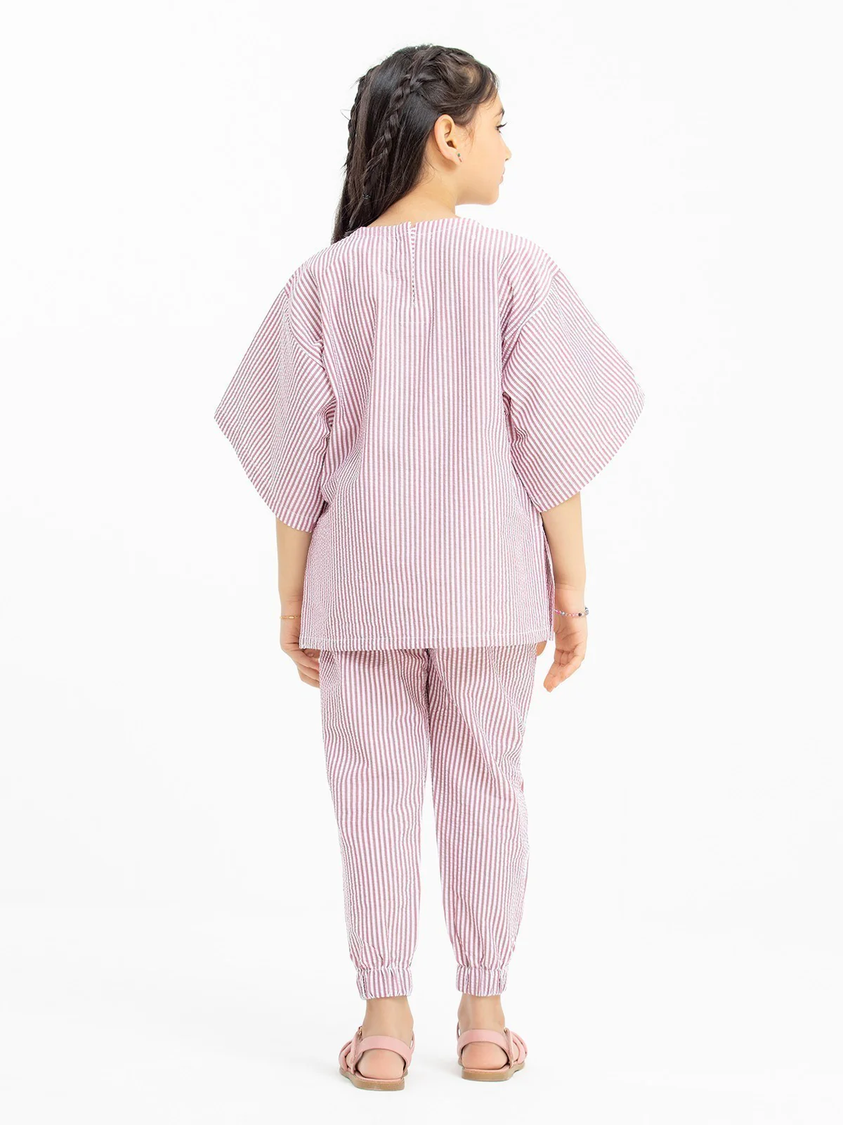 Girl's Pink & White Co-Ord Set - EGTCS23-003 - Image 6